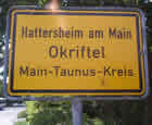 Ortsschild Okriftel
